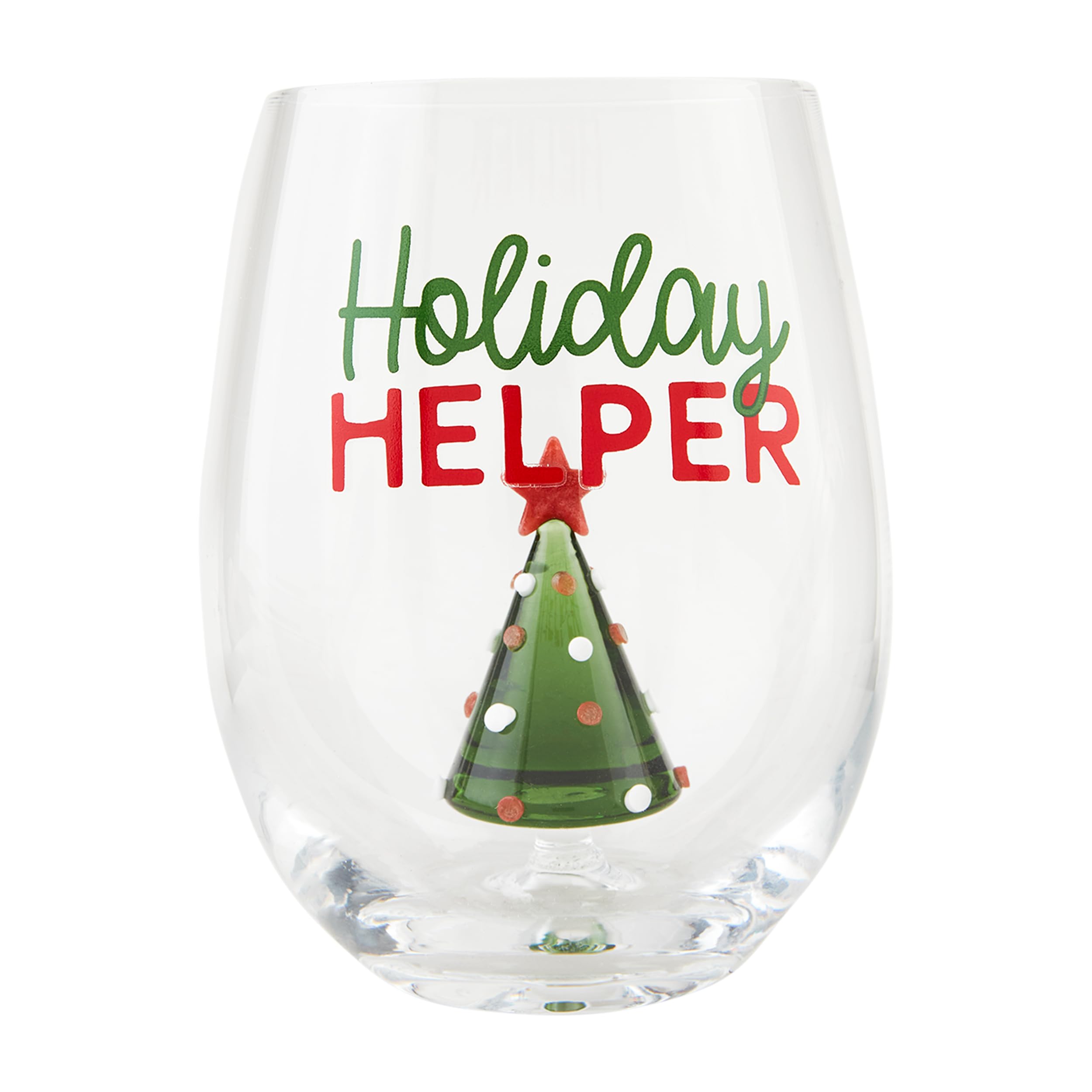 Verre à vin au motif arbre Mud Pie 473 ml une idée cadeau originale