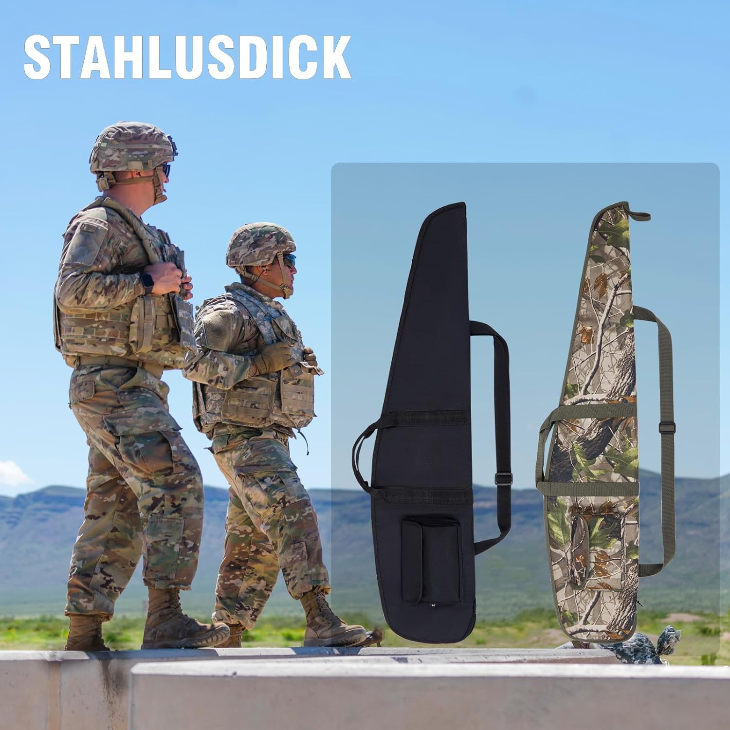 Soft Scoped Rifle Case, Tactical Gun Bag for Shotgun with Handle, Adjustable Shoulder Straps, Firearm Accessory Pocket, Available Length - Image 7