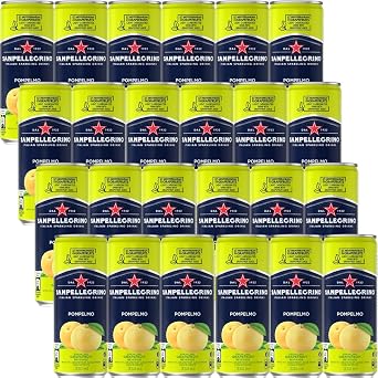 San Perlegino Sparkling Fruit Beverages Pompermo Grapefruit Case of 1 Set of 24
