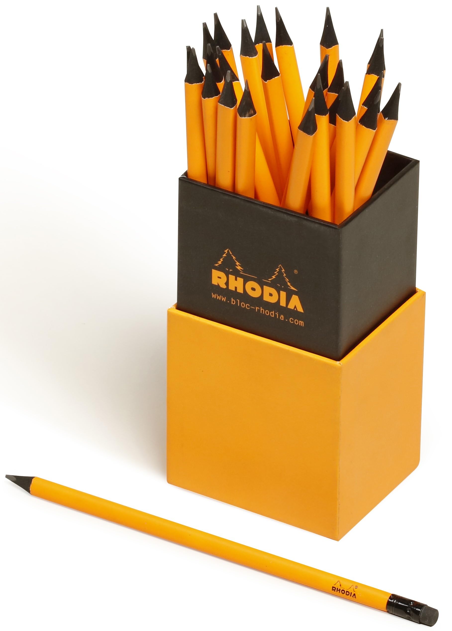 Lápices Triangulares Con Goma - Caja De 12 - Mina 2HB - Revestimiento Negro - Para Escuela Y Oficina - Keyroad
