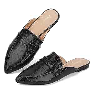 ★PAES★Round Low Flat Mule Round Low Flat Mule / Brown - paes