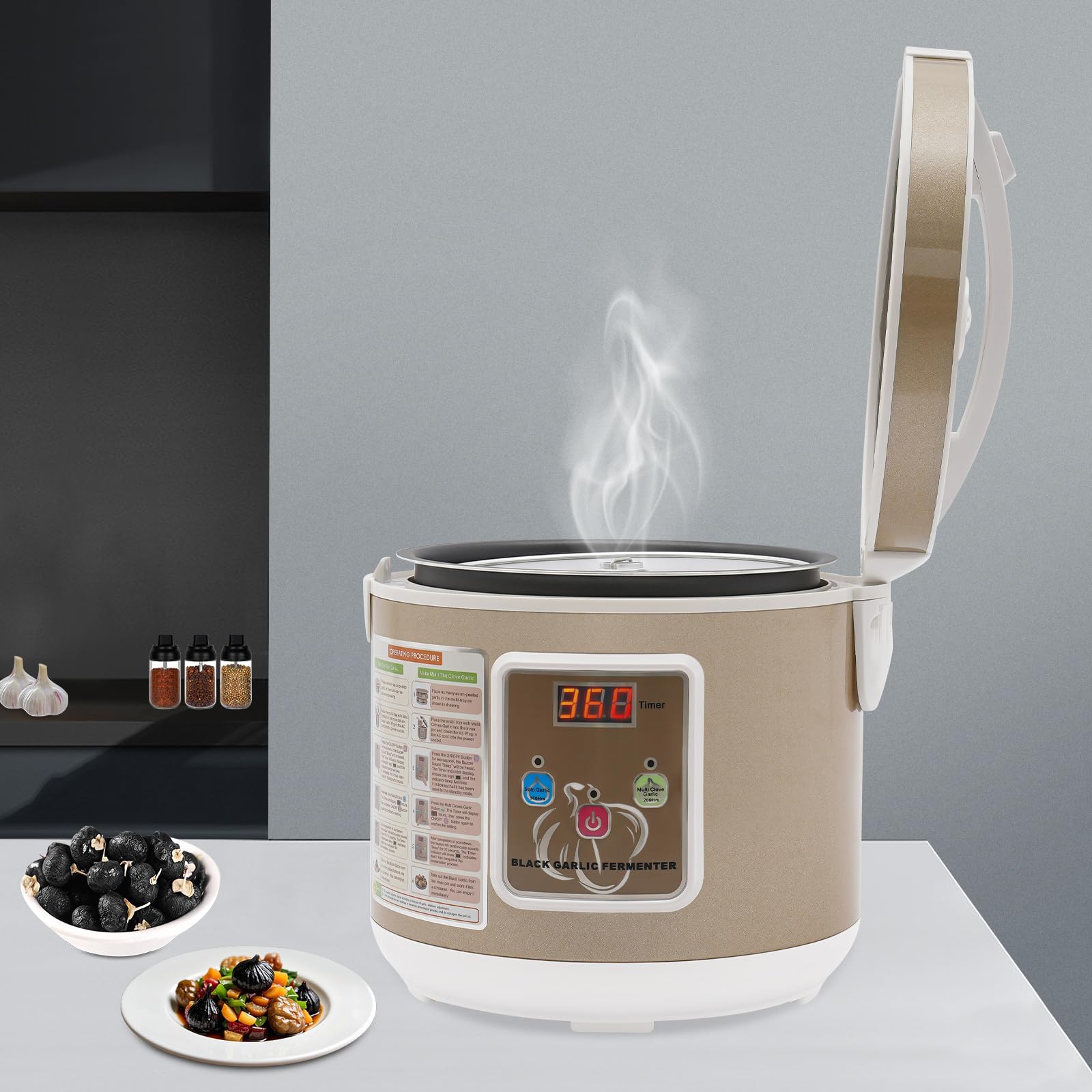 Fermentadora de ajo negro 5 litros - Yogurtera y fermentos para kimchi, natto, vino, vinagre