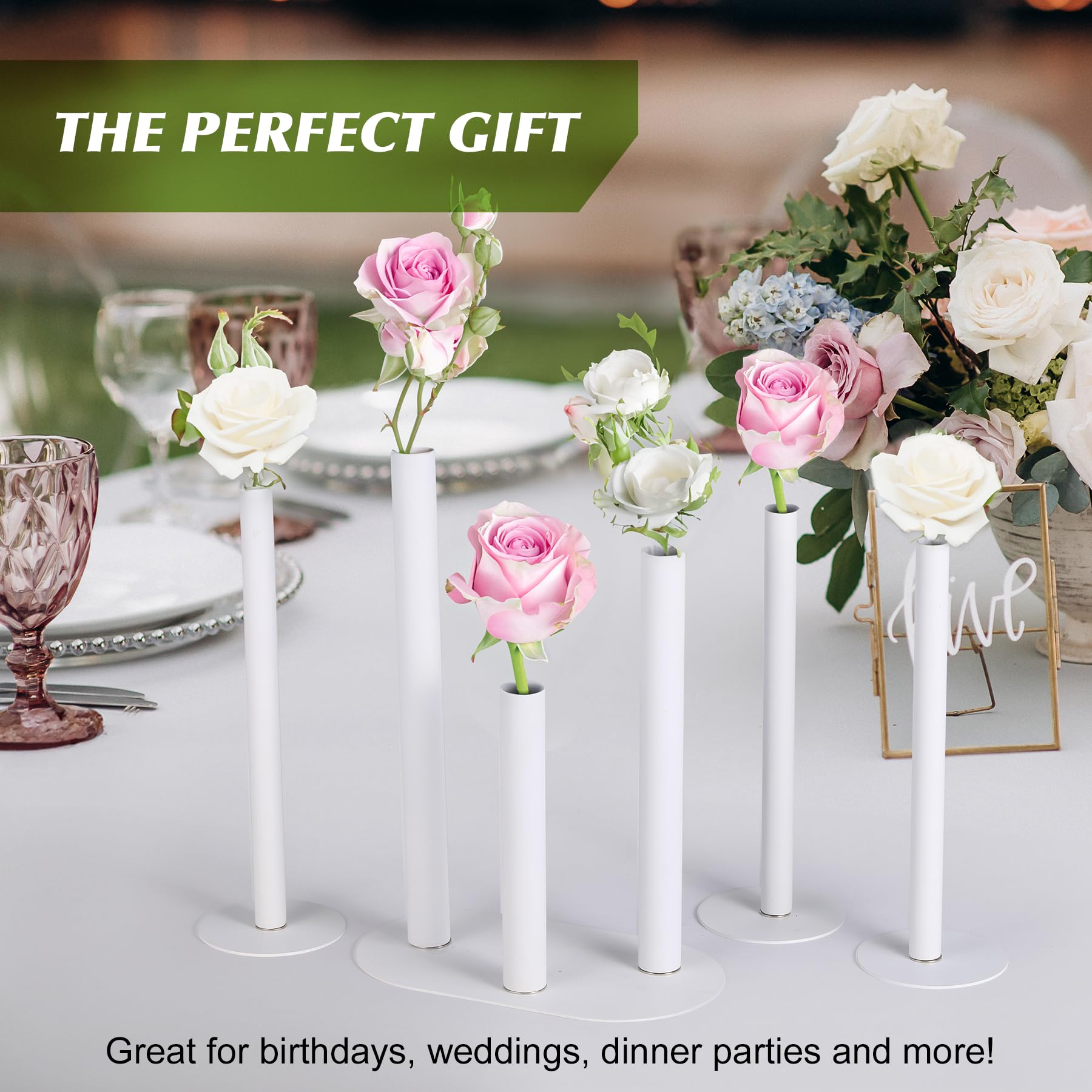 ミニマルな メタル フラワーベース*花瓶 花器 ドライフラワー 花入