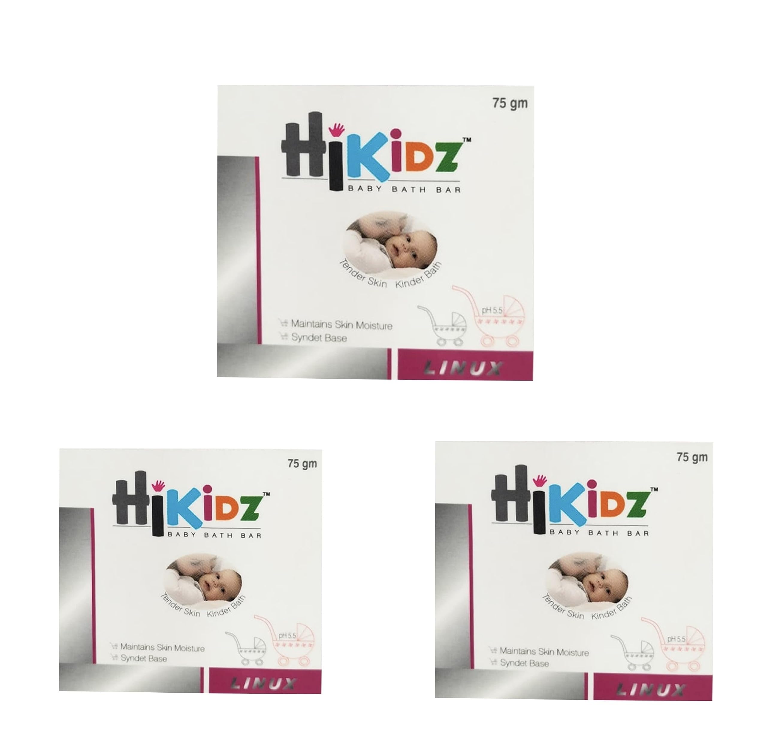 Hikidz Baby Bath Bar 75gm Pack of - 3-picture-13