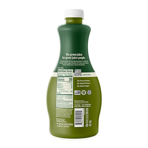 Miniatura 9 de Suja Verdes Uber orgánicos prensados en frío, jugo verde lleno de pepino verde hoja, apio, acelga, lechuga, col rizada y pomelo, vegano, a base de