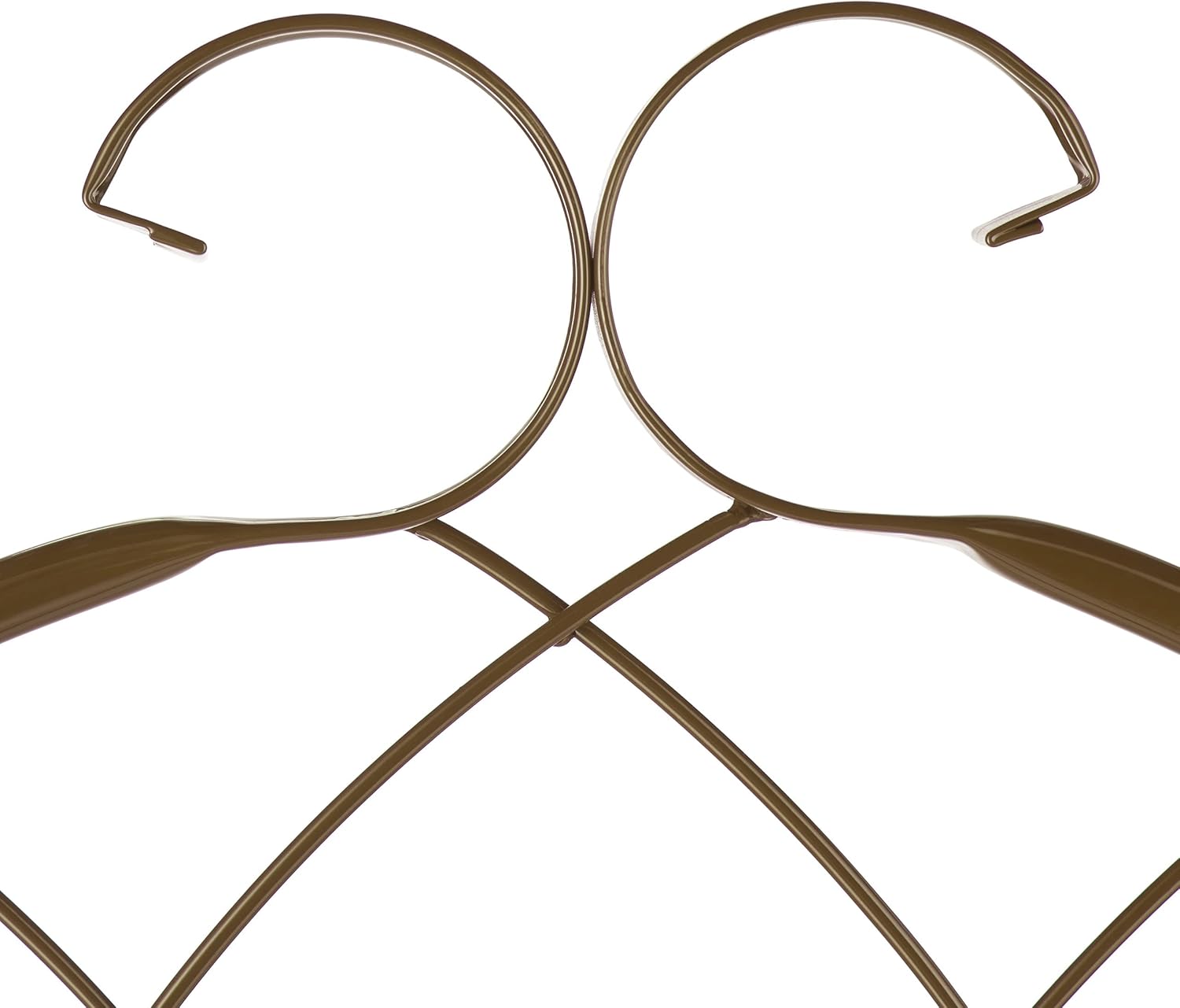 Relaxdays Garden Trellis, Set of 2, 150 x 50 cm, Metal, Support for Climbing Plants, Free-Standing, Rose Frame, Brown