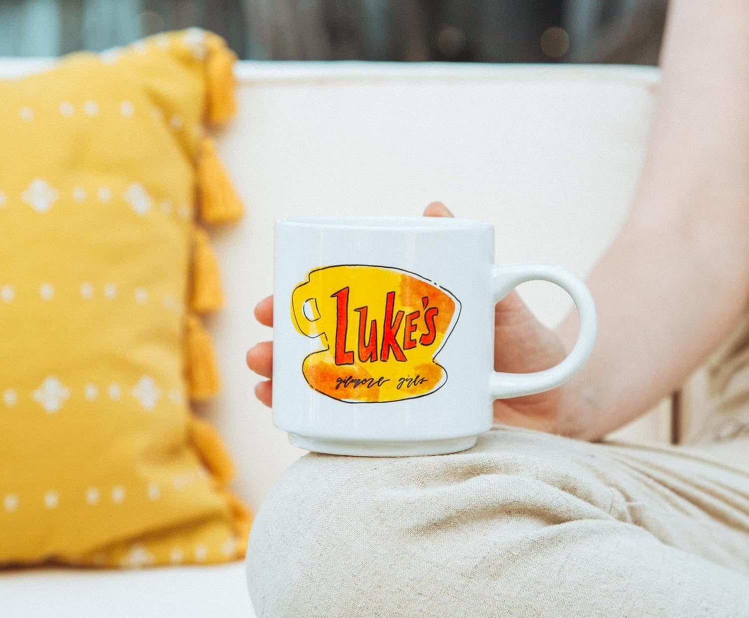 Silver Buffalo Gilmore Girls Luke's Diner Single Stackable Ceramic Mug | Coffee Cup For Espresso, Tea, Cocoa | Holds 13 Ounces - Image 7