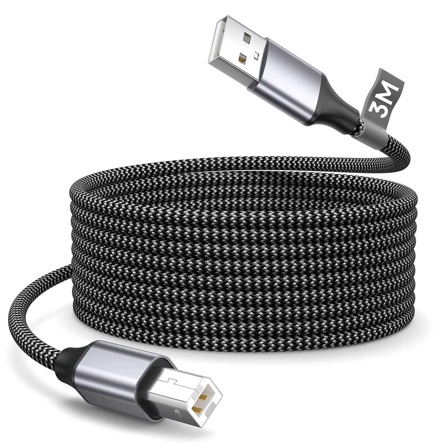Amazon.co.jp: プリンターケーブル 3m, プリンター用コード、USB 2.0