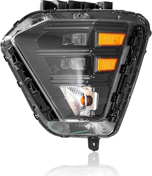 TODO LED Headlight Assembly Compatible with 2024-2025 Hyundai KONA SE SEL N-Line Headlights w/Bulbs Turn Signal Headlamp, Driver Left Side 92101-BE020
