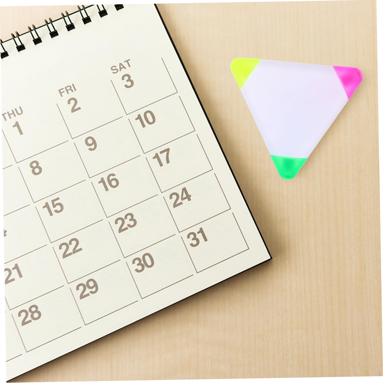 SHINEOFI 6 Set Evidenziatore Triangolare Evidenziatore Di Pastello Penne Da Disegno Fluorescenti Di Petali Pennarello Plastica Colorful 5 Pezzi * 6