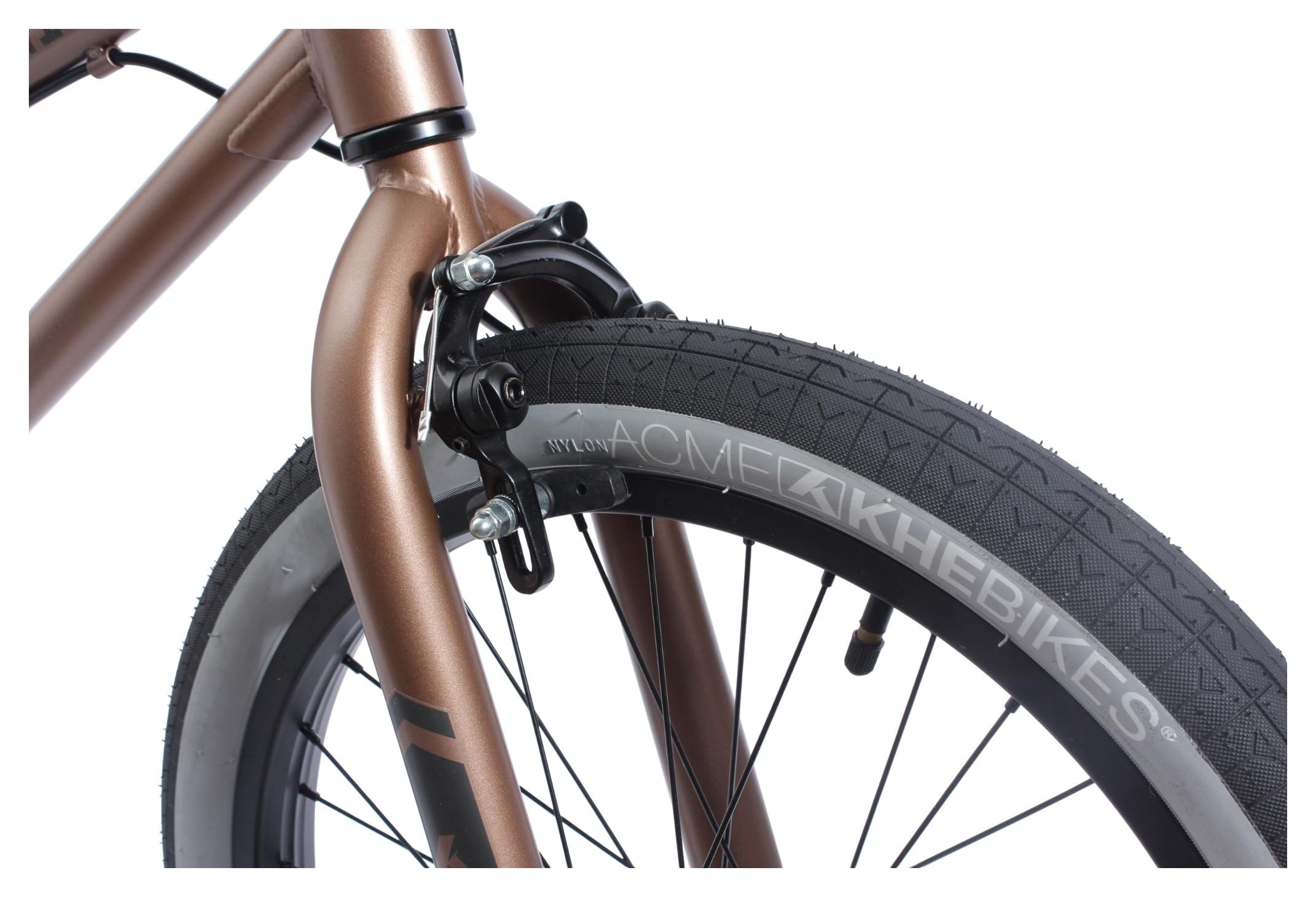 Bicicleta BMX KHE Switch de 20 pulgadas – 11,3 kg – Freestyle Flatland BMX para Street & Park – Tubo superior de 19" – 2025 – Bronce