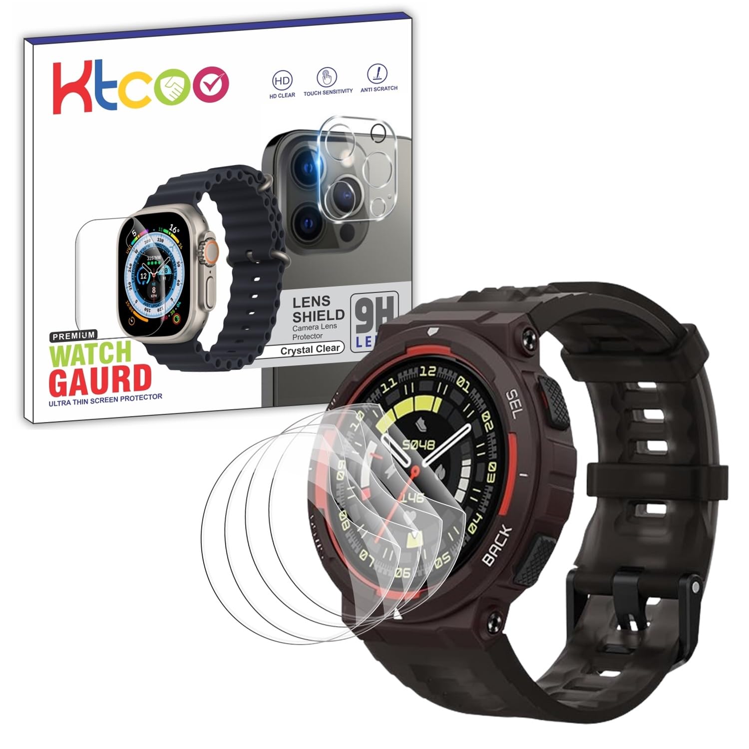 KTCOO For |Pack 3| AmazFit Active Edge Smart Watch Screen Guard Scratch Guard Full Screen Protector Compatible for AmazFit Active Edge 1.32" - Flexible TPU - HD Clear (B0CYHB6X3X) Amazon Price History, Amazon Price Tracker