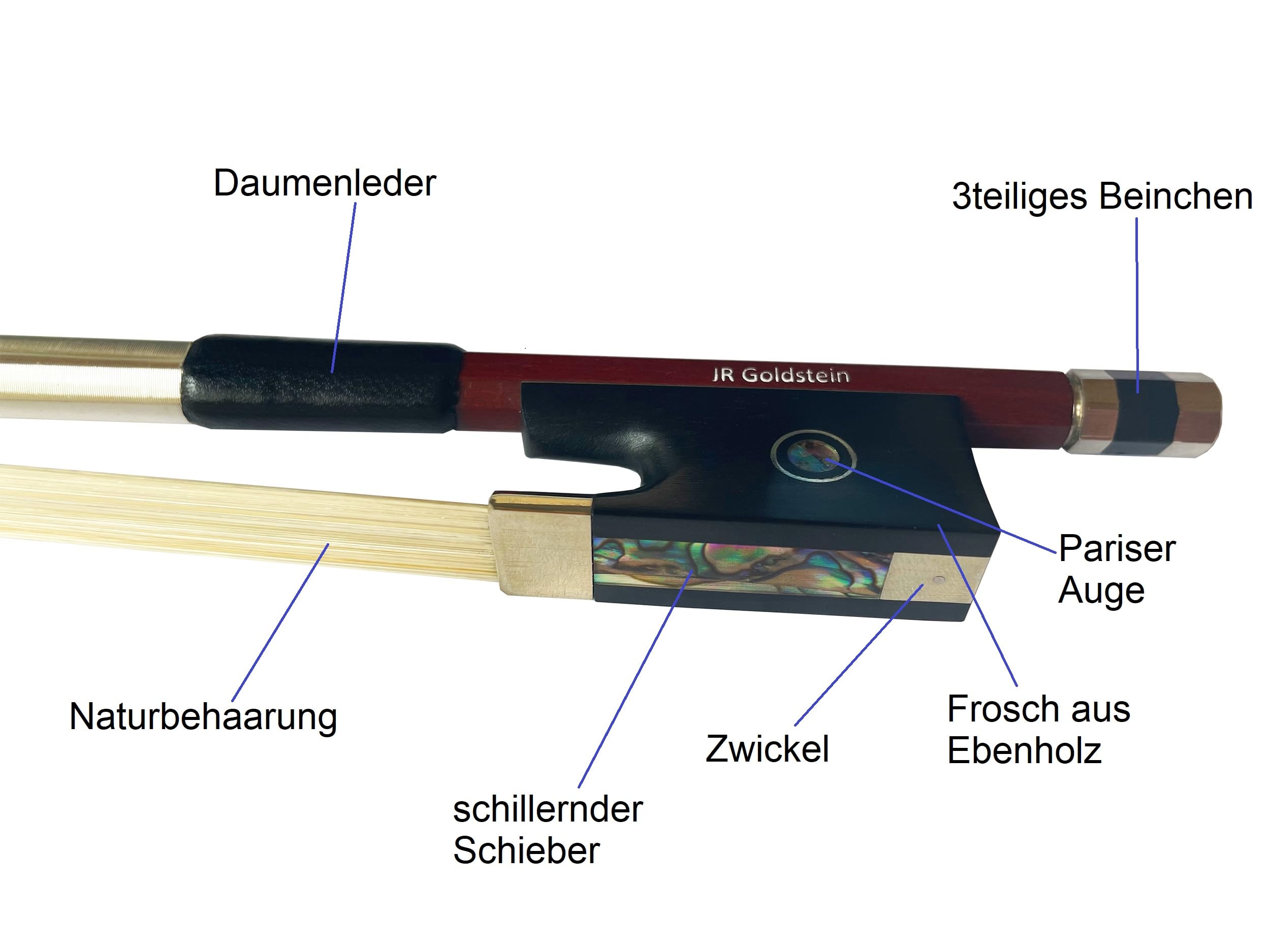 Violinbogen Geigenbogen Brasilholz Violine Geige 4/4  Schlerbogen,  stabil, sauber verarbeitet : Amazon.de: Musikinstrumente & DJ-Equipment