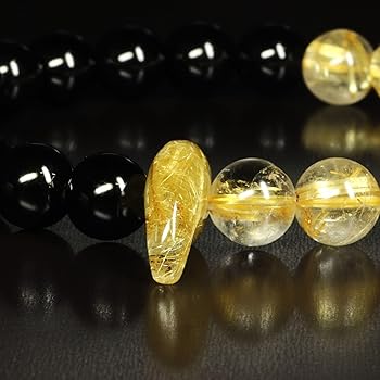 Amazon.co.jp: 【アシンメトリー数珠】一点物 ゴールド