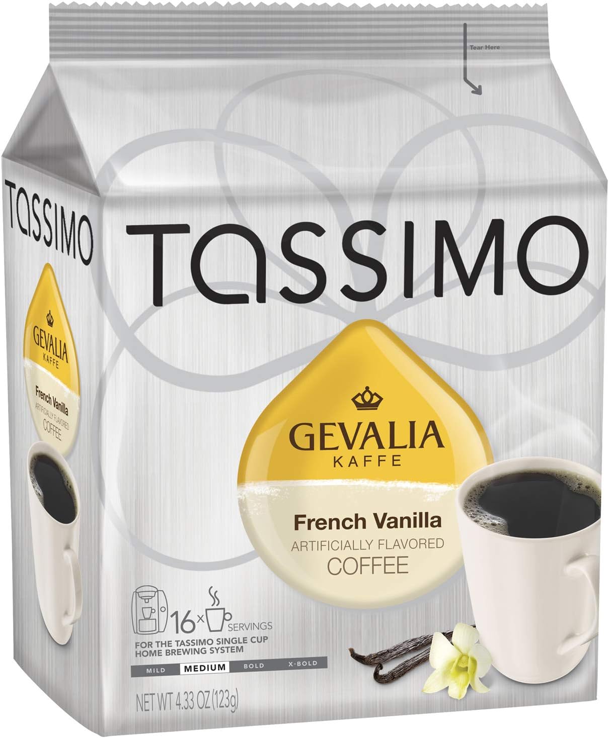Gevalia French Vanilla Tassimo Coffee Brewing Pods (16 Count)