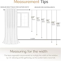 Vista 8 de Dreaming Casa Cortinas traslúcidas lisas con bolsillo para barra, 2 paneles de 52 pulgadas de ancho x 96 pulgadas de largo, color blanco