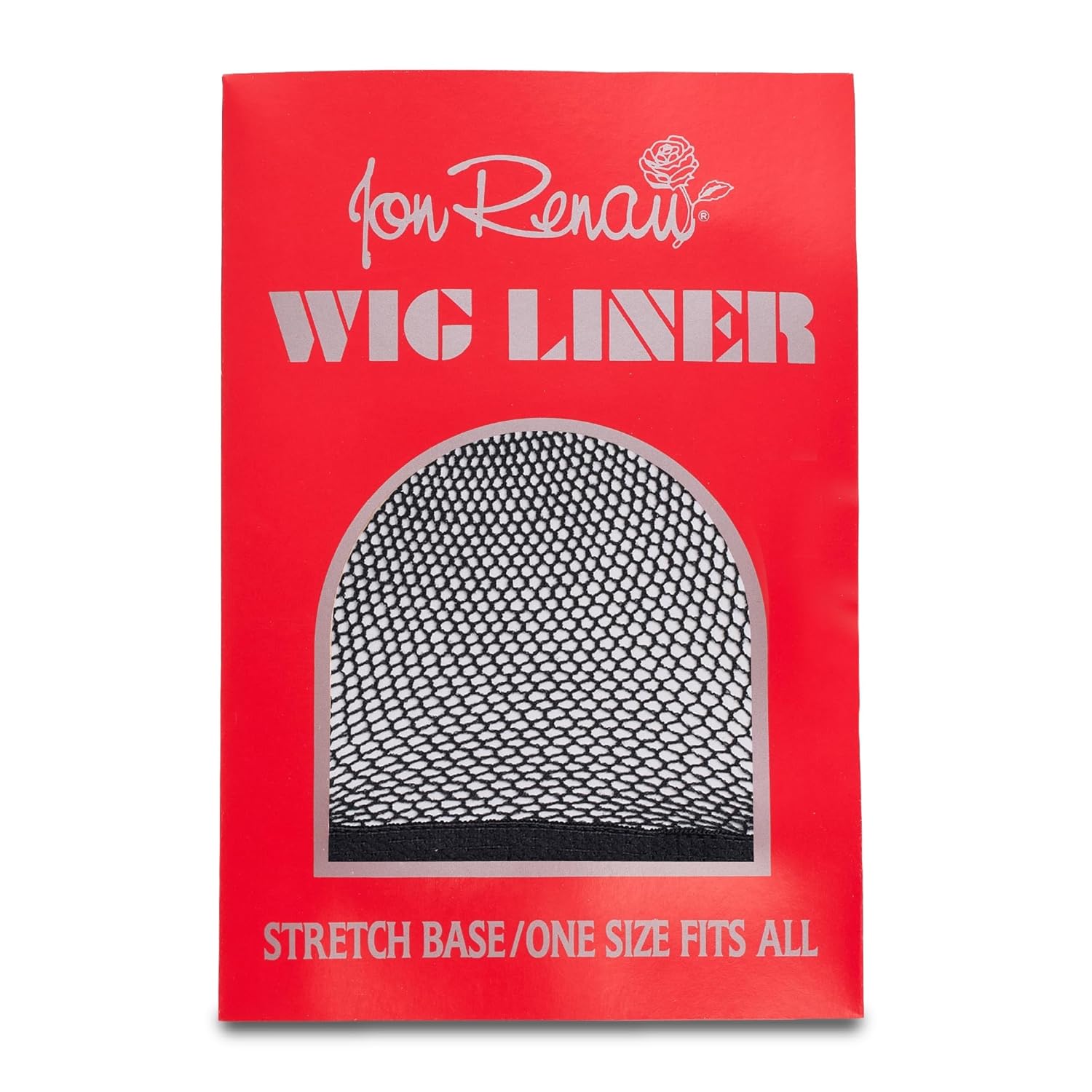 Jon Renau Fishnet Wig Liner, Wig Liner for Wrapping Longer Biological Hair and Hair Wrap for Wigs, Comfortable and Breathable Mesh Wig Cap (Black)