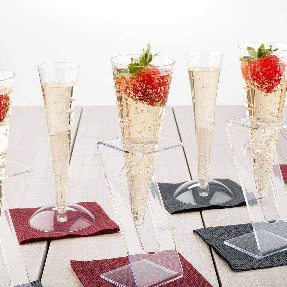 Bеѕt Cуbеr Dеаlѕ 🔥 Stands For 2.5 and 4 Ounce Champagne Flutes, 100 Disposable Stands For Party Toasting Glasses - Flutes Sold Separately, Sturdy, Clear Acrylic Stands For Disposable Mimosa Glasses - Restaurantware Authеntіс Crаzу Dеаlѕ Stands For 2.5 and 4 Ounce Champagne Flutes, 100 Disposable Stands For Party Toasting Glasses - Flutes Sold Separately, Sturdy, Clear Acrylic Stands For Disposable Mimosa Glasses - Restaurantware