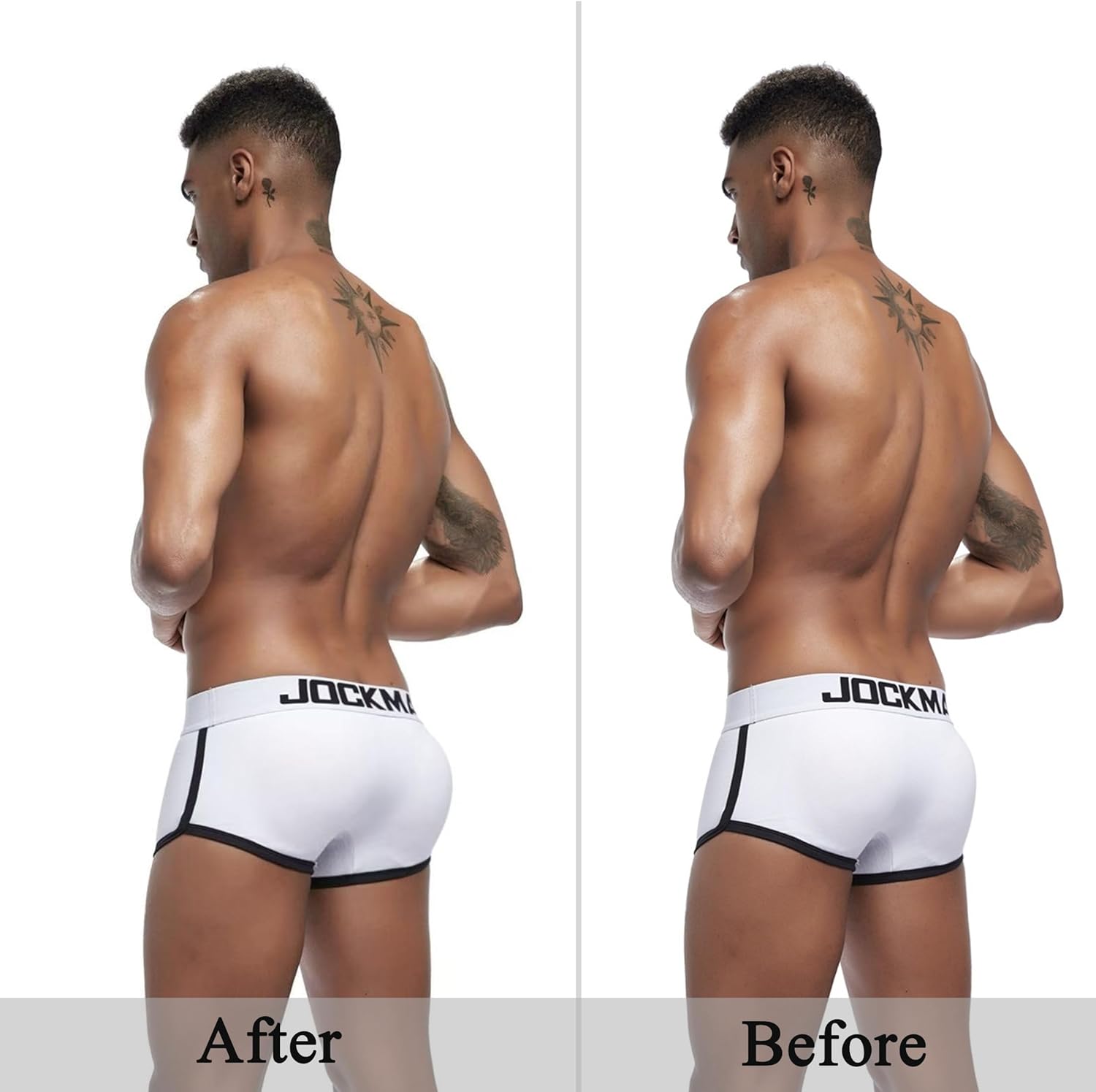 JOCKMAIL 2 Pair Mens Rear Enhancing Removable Butt Pads Foam Contour Hip Sponge Buttock Pads Enlarge Underwear - Image 2