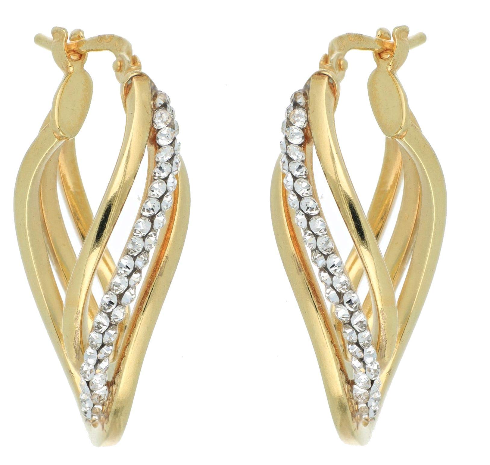 DelPia, Orecchini in oro 18kt 2begold collezione TRESS'OR