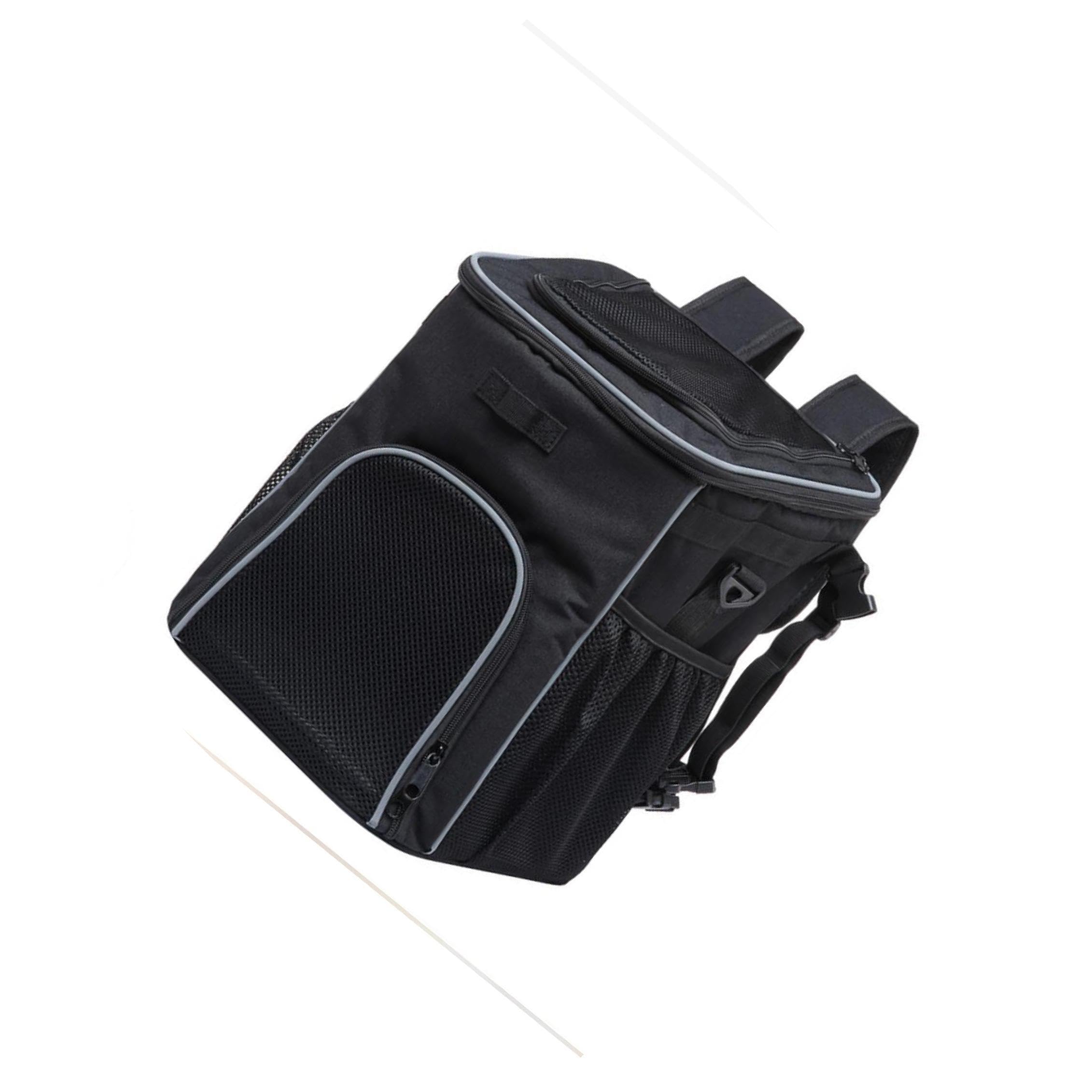 Zaino porta animali funzionale, borsa da viaggio con rete, per escursioni, ciclismo, campeggio e passeggiate all'aperto, borsa da viaggio per conigli, zaino turistico, cestino per bicicletta