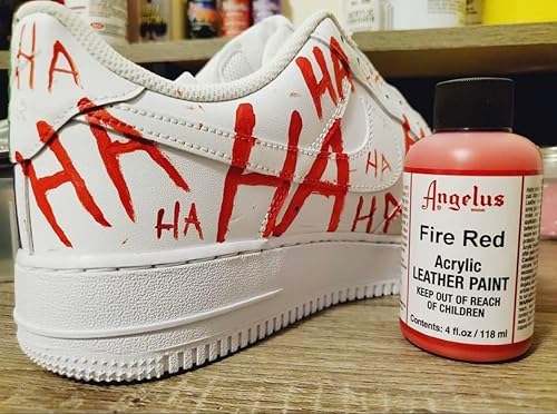 Vista 5 de Angelus piel Pintura 4oz-fire Rojo