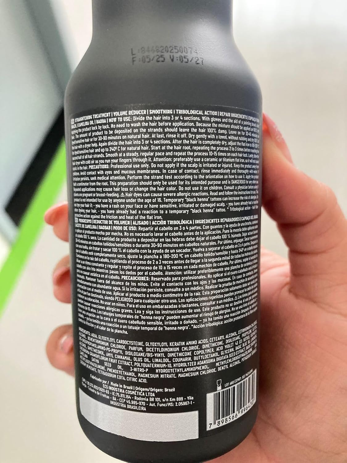 ECOSMETICS Deluxe Brazilian Keratin Treatment Organic Blowout Complex | Nanoplastia | Straightening & Smoothing System | Volume Reducer | Thermal Sealer | Alisado Brasileño | Anti Frizz 1L 35.2oz - Image 3