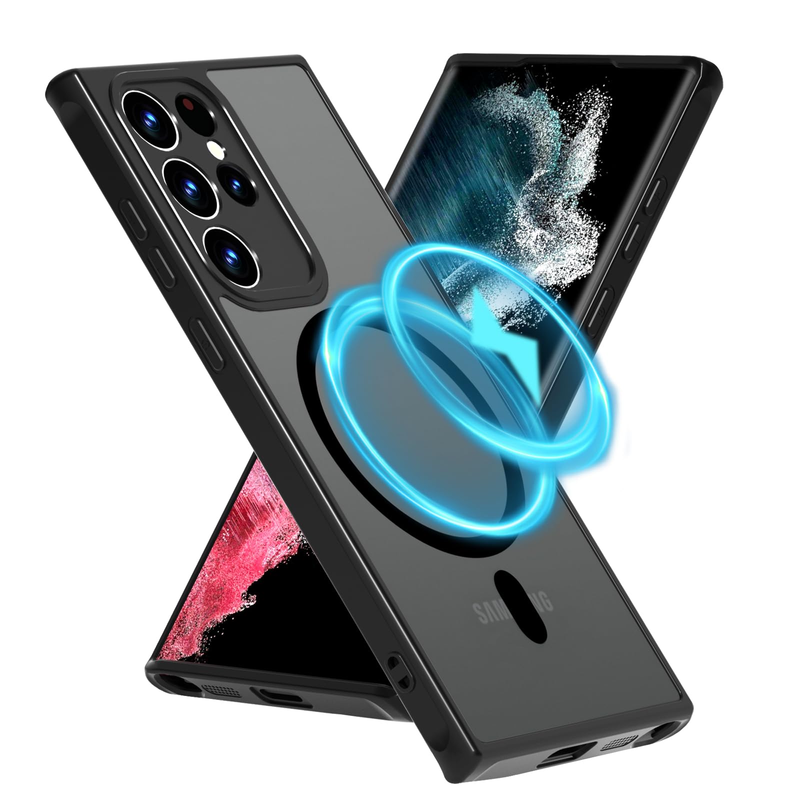 Amazon.com: Theyakmer Magnetic Case for Samsung Galaxy S22 Ultra