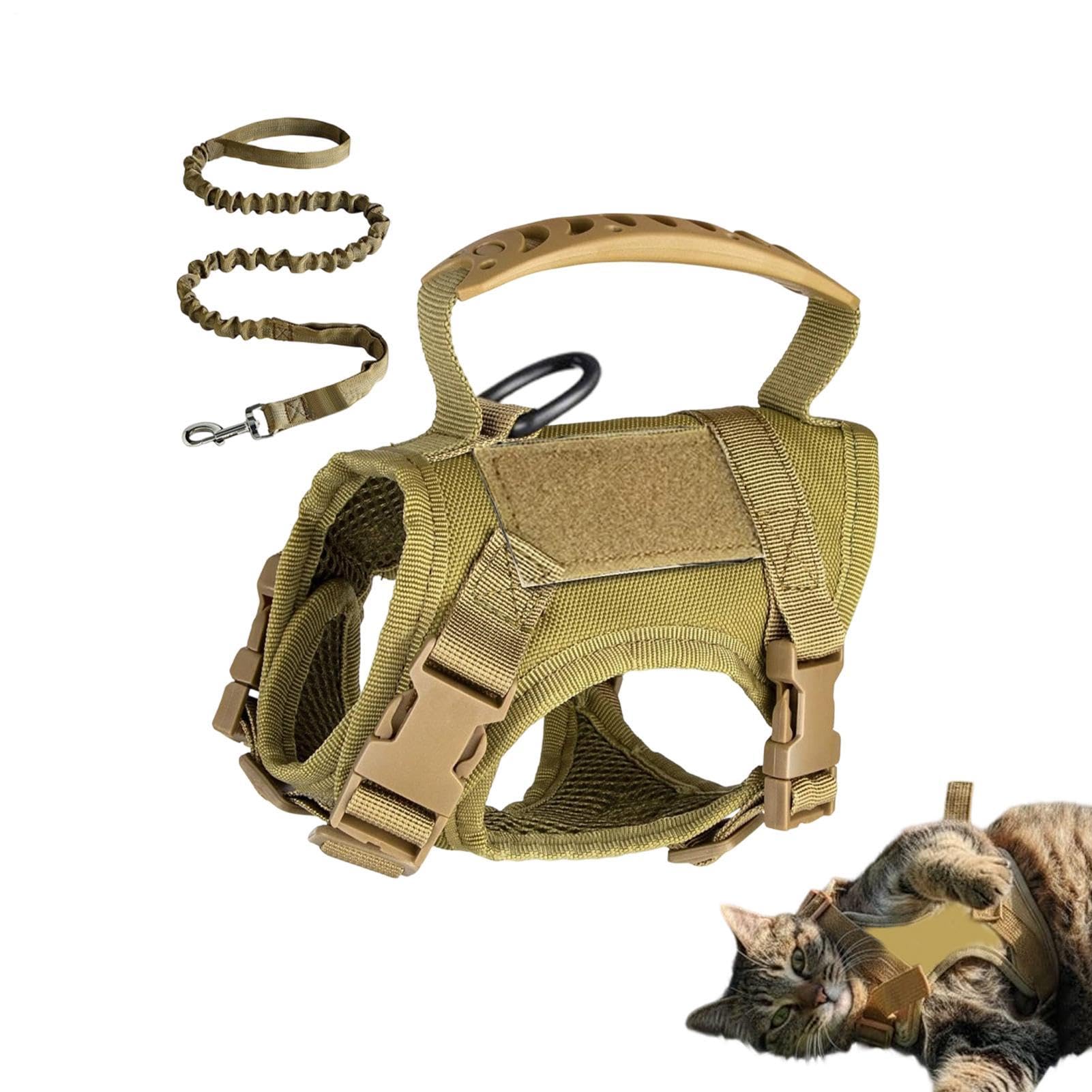 Arnés para gatos y equipo para caminar en exteriores con chaleco de seguridad
