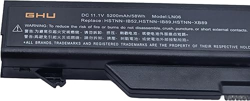 Miniatura 3 de GHU Nueva batería de repuesto de 58 WH para 513129-361 513130-321 535753-001 535808-001 572032-001 compatible con HP Probook 4510s 4520s 4710s 4515s