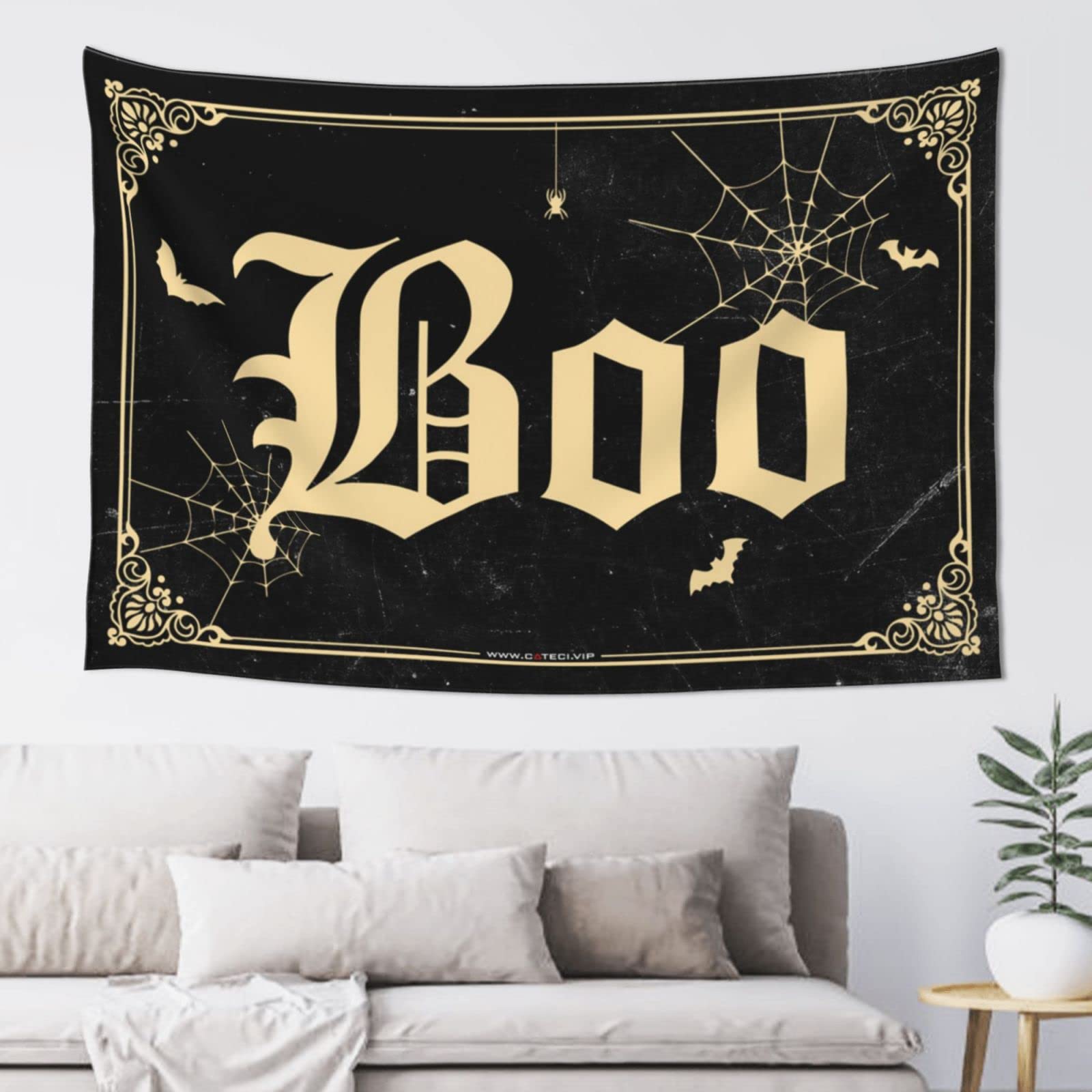 Dsocuiubos Tapestry for Bedroom Boo Halloween Tapestry Beer Decor Funny House Decor (Size : 100X150CM)