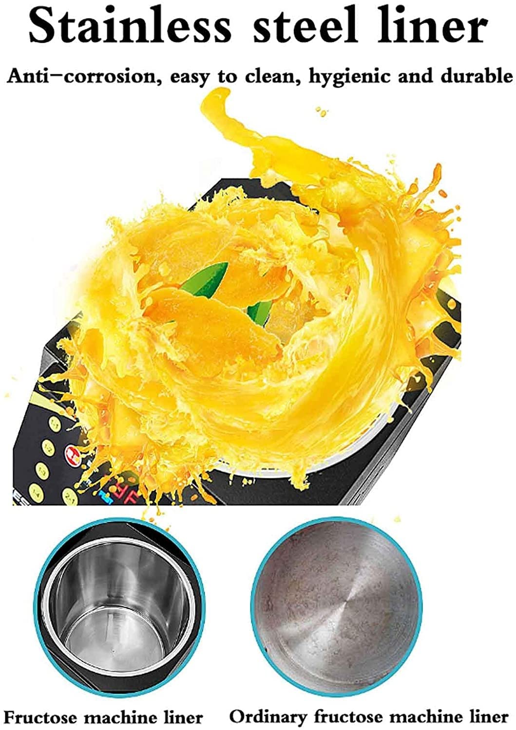 Dispenser Automatico di Fruttosio, Distributore Automatico di Sciroppo Commerciale Piccolo, Attrezzatura per Negozio di tè al Latte con Pulsante di Memoria 16 e Design a Temperatur