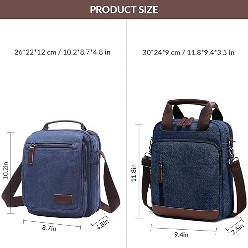 Miniatura 2 de mygreen Bolso bandolera pequeño de lona para el hombro, bolsa de trabajo