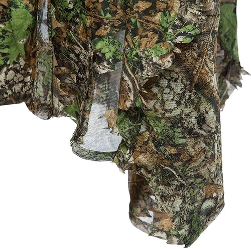 Miniatura 7 de 3D Jungle Sniper Set Caza Camuflaje Camping Birdwatching Poncho Ghillie Traje