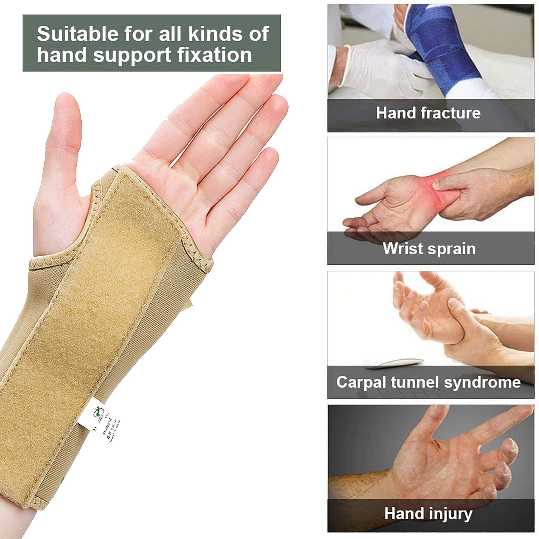 Muñequera Férula Muñequera Túnel Carpiano Tendinosis Tenosinovitis Fracturas Artritis Alivio Dolor Lesiones Deportivas Inestabilidad Articular Noche Muñeca Sueño Soporte Fijo Muñeca