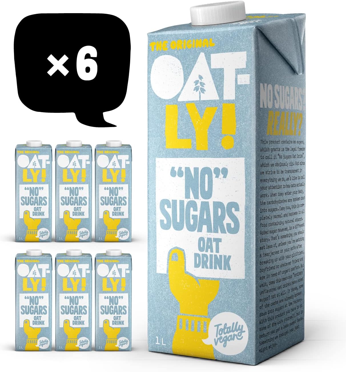 "No" Sugars Oat Drink 1 Litre (Pack of 6)
