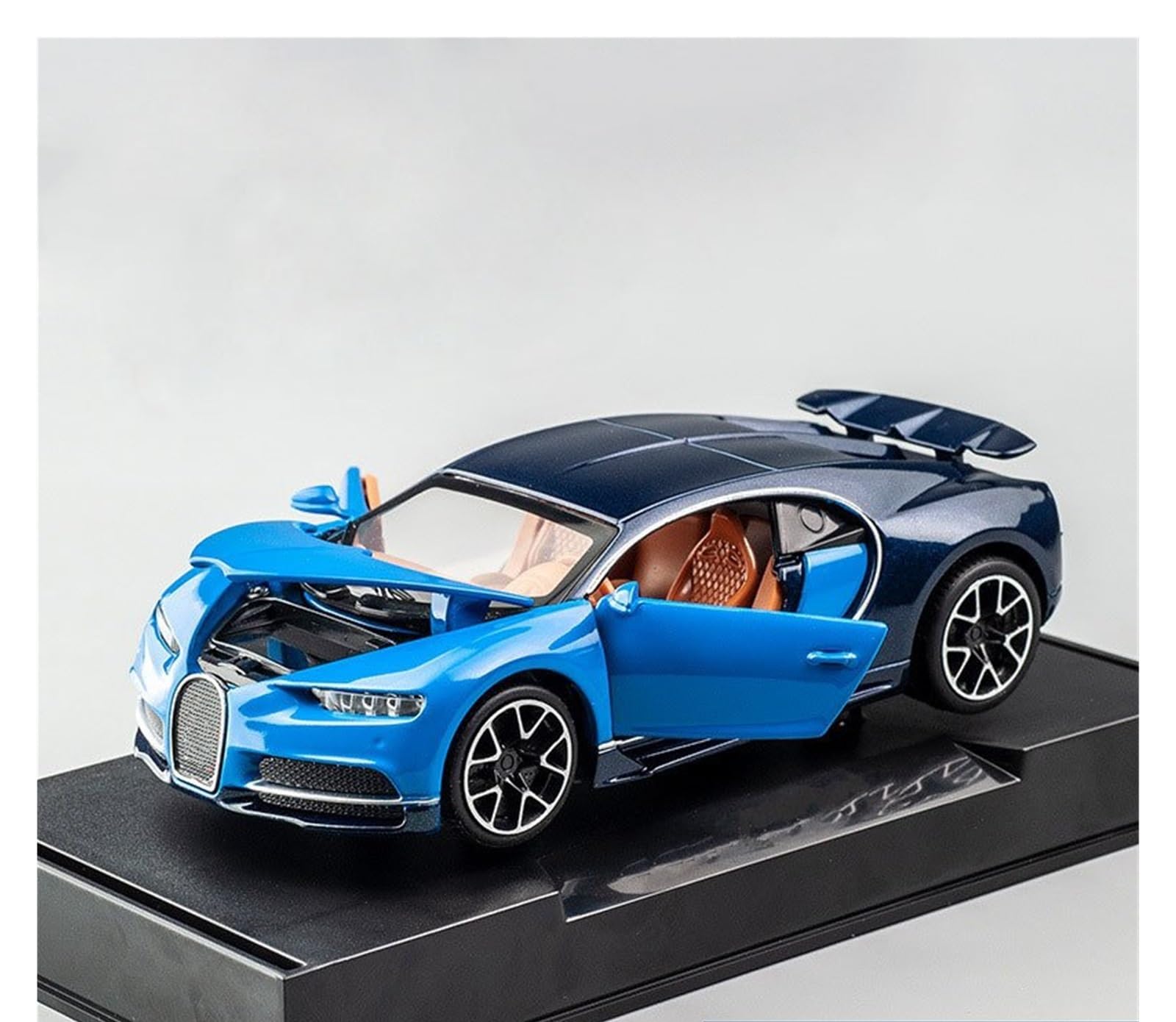 AUDSNI Die-Cast Diecast Car Model 1:32 For Bugatti For Chiron Alloy Die Casting Model Car Ornaments(Blue)