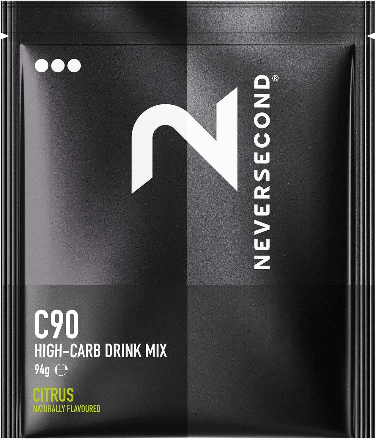 NeverSecond C90 High Carb Drink Mix, Hydration & Nutrition Never2 Carb Drink for Ultra Triathlons, Cycling & Marathons (Citrus Flavor, 94g, 8 Serving-Count)