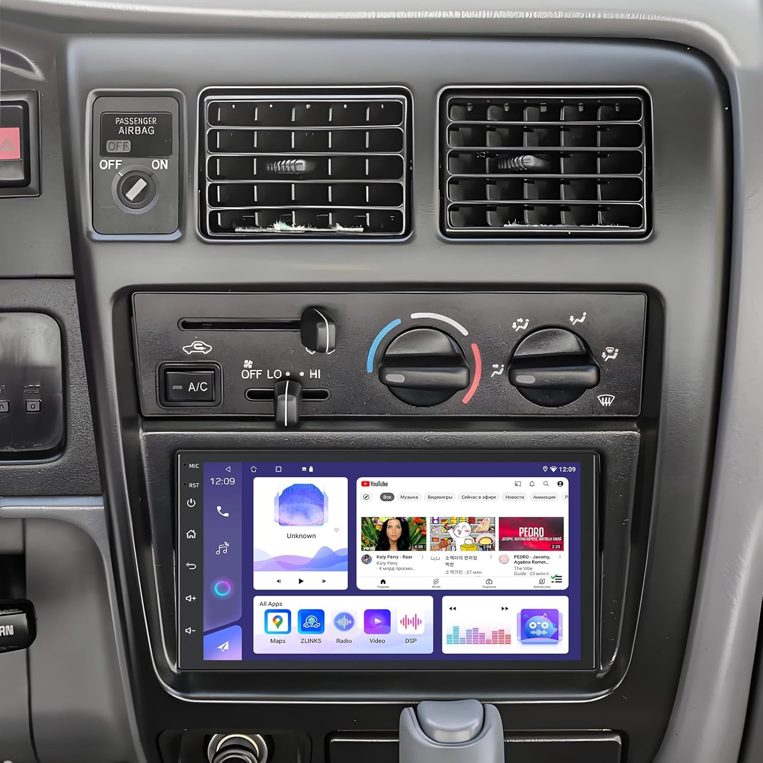 4+64G Car Stereo for Toyota Tacoma 1998-2004, 7 Inch Android 15 Double Din Car Radio with Carplay & Android Auto, in-Dash Navigation Radio with Bluetooth Mirror Link WiFi FM Radio & Backup Camera