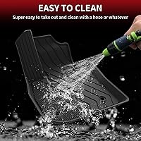 Vista 7 de LASFIT - Tapetes de suelo y maletero de auto, ajuste personalizado, de TPE, para todo tipo de clima, impermeable, juego completo, negros