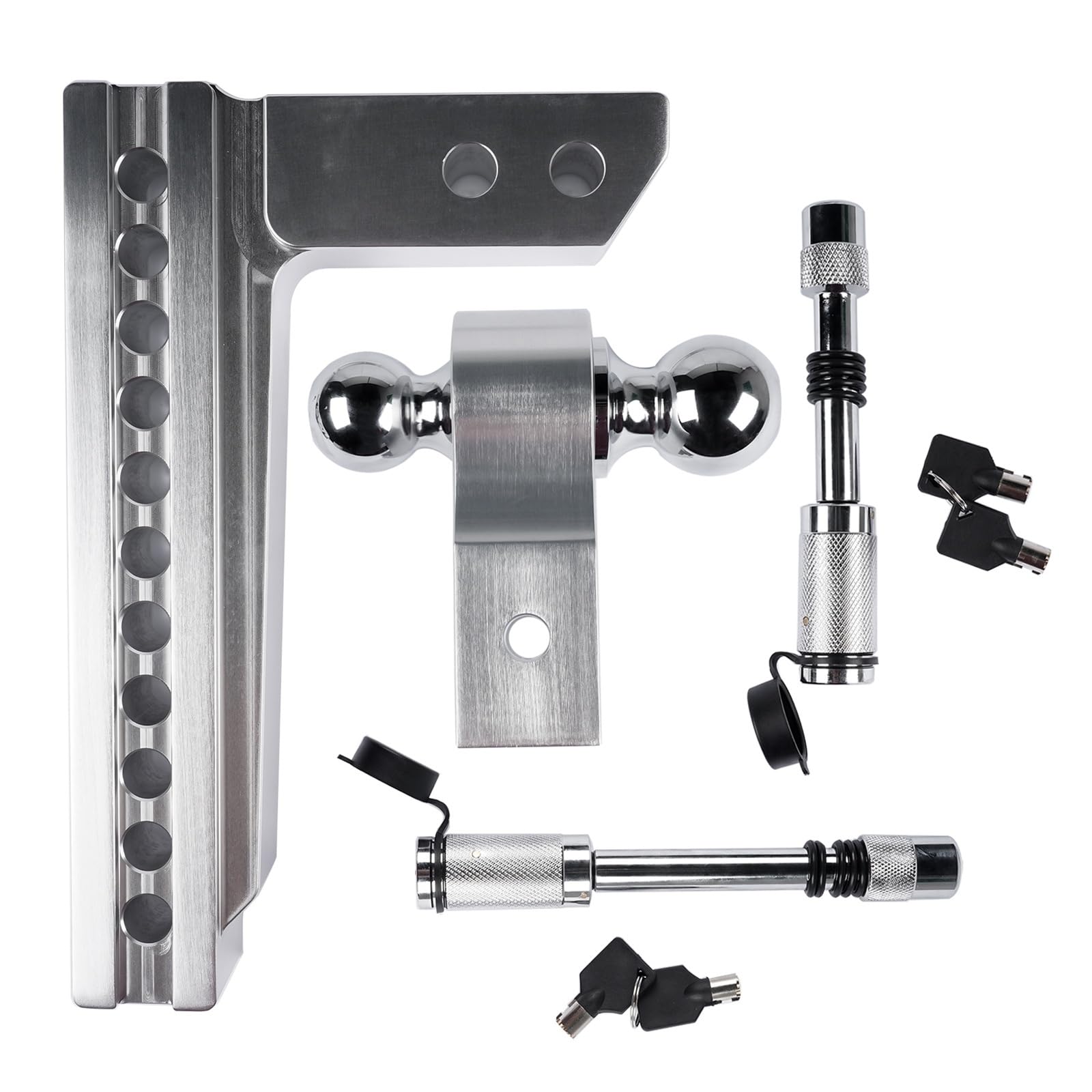 Zaczep Przyczepy, Regulowany zaczep holowniczy do odbiornika 2'' 10'' Drop Rise Tow Hitch 12500LBS