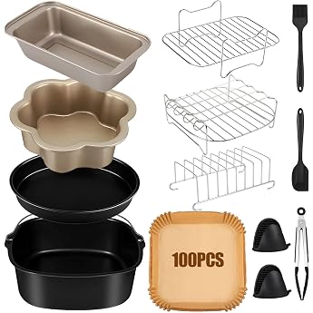 COSORI Hot Air Fryer Accessories for Philips XL 6.2L XXL 7.2L/8.3L COSORI Turbo Tower Pro 10.8L COSORI XXL 5.5L 6.2L Russell Hobbs 8L/8.3L Ninja AF180EU Max Pro 6.2L Airfryer Accessories