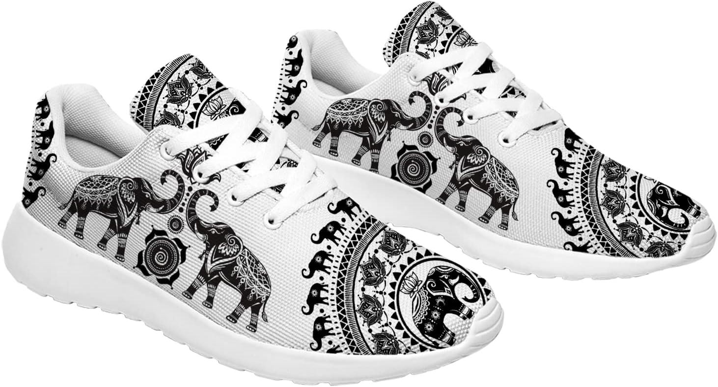 Elephant Shoes for Women Men Custom Running Shoes Lightweight Tennis Walking Sneakers Gifts for Her,Him