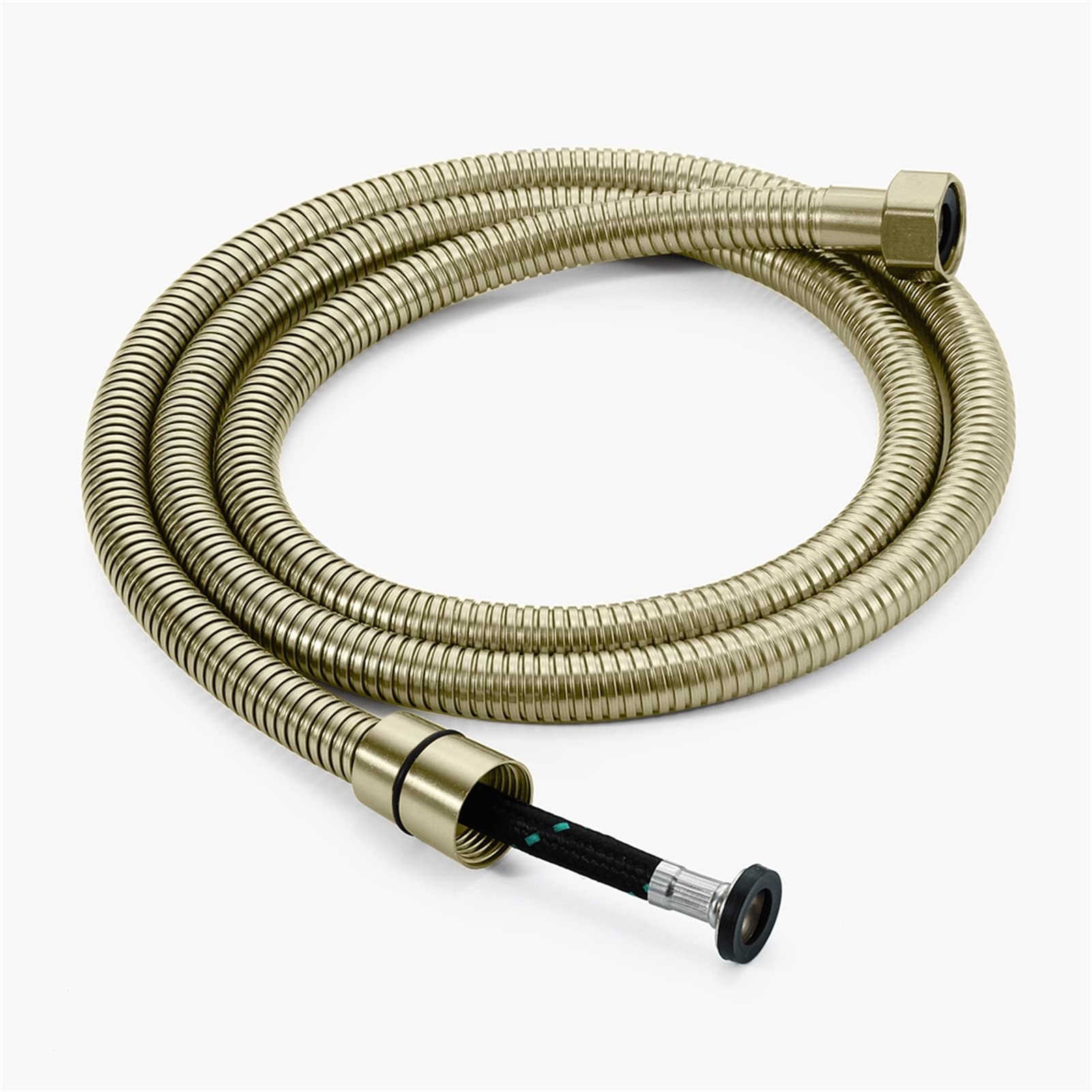 Pulverizador de inodoro de mano de acero inoxidable para baño, montaje en pared, autolimpiante, ducha higiénica, oro cepillado, bidé de mano premium para higiene personal y fácil instalación