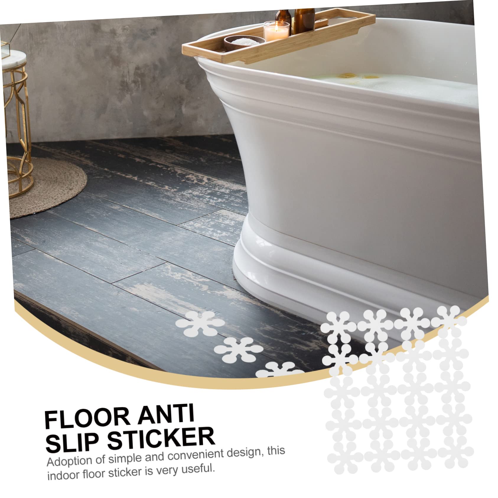 100piezas Pegatinas Antideslizantes para Baño y Ducha Forma De De Adhesivas y Resistentes Al Agua para Suelos De Azulejos y Superficies Lisas