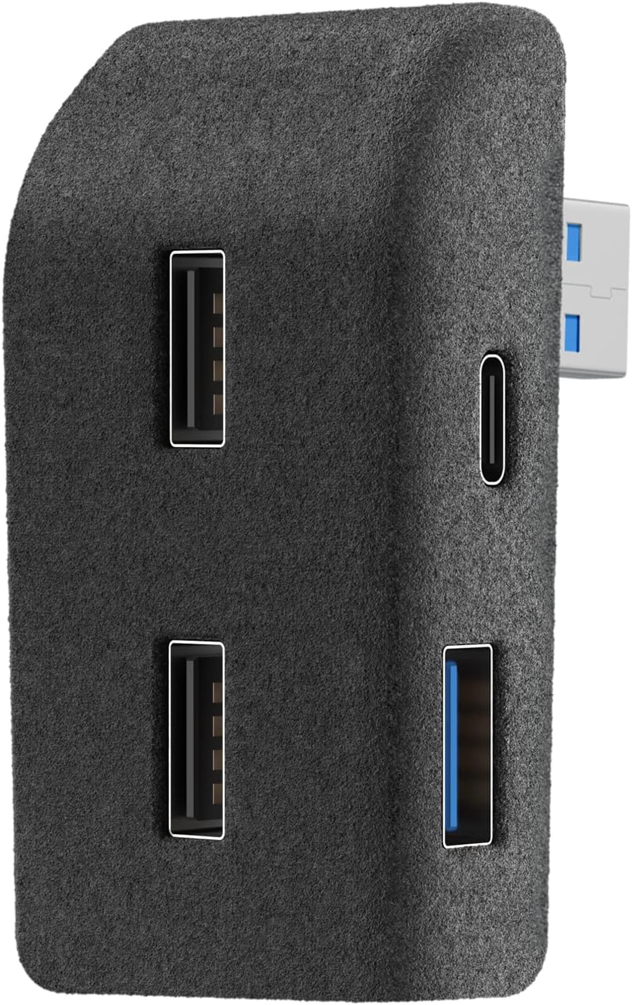 YONZEEGlove Box USB Hub for Tesla 2020-2024 Model Y, 4-in-1 ABS Flocking Multi Ports Glovebox USB Flash Drive Docking Station for Charging Data Transmission