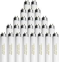 Konideke 25 Pack 4ft T8 Fluorescent Bulbs F32T8/865 - 32W 6500K Daylight 2500 Lumens G13 Base, Easy Install