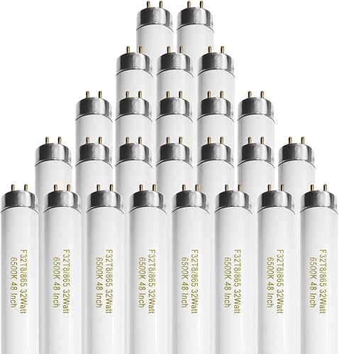 Miniatura 25 de Paquete de 6 bombillas T8F10W BL de repuesto de 10 W, tubo fluorescente de 10 vatios para dispositivo de 20 W, luz negra de 365 nm de 13 pulgadas