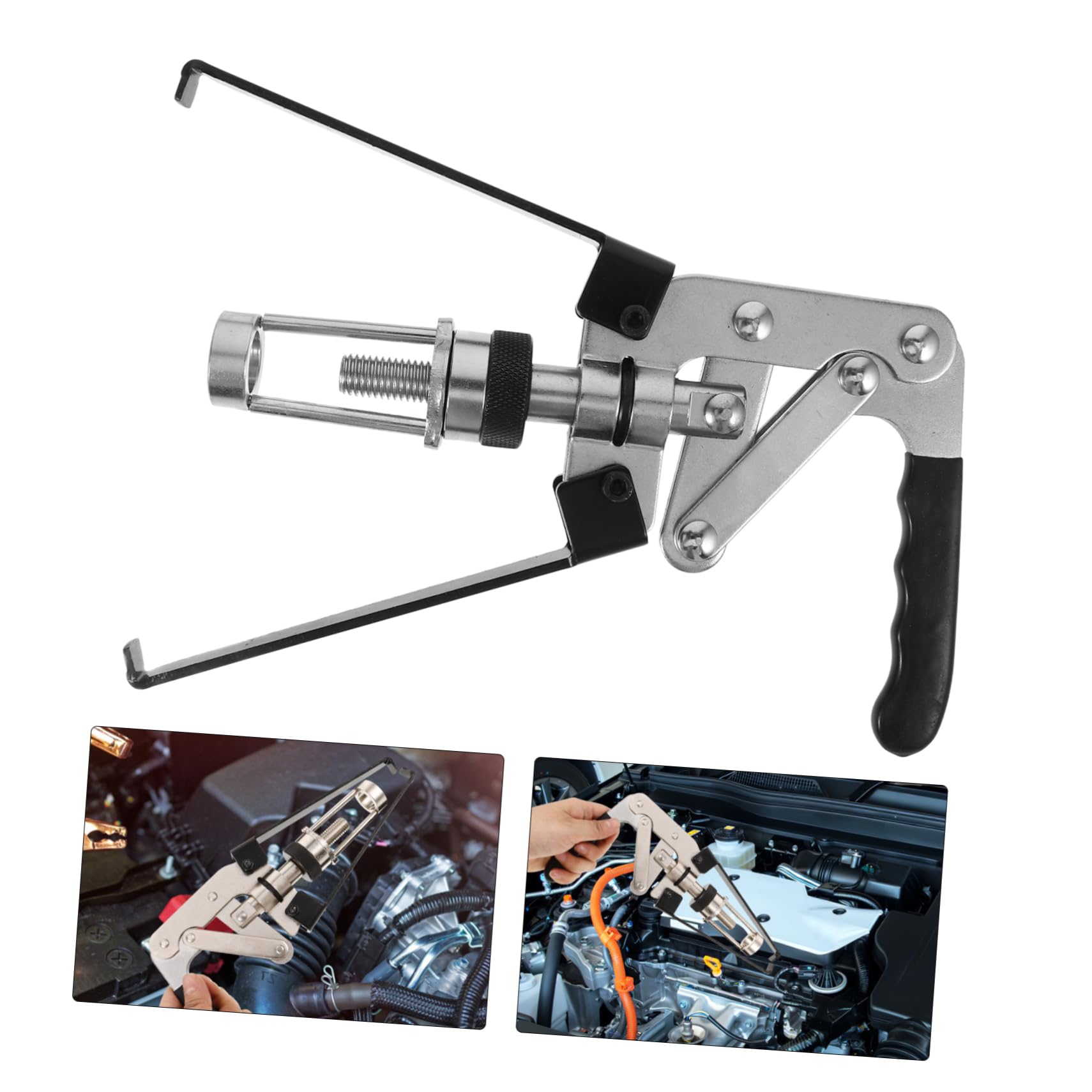 HAPINARY Engine Valve Tool Set Valve Spring Compressor Tool for Automotive Engine Repair Black Handle Easy Removal Without Disassembly