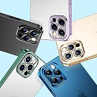 Vista 6 de LYMOC Compatible con iPhone 13 Pro Max, carcasa protectora de pantalla para iPhone 13 Pro Max de 6.7 pulgadas (dorado)